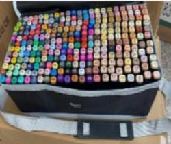 TOUCH - ENSEMBLE DE 262 CRAYONS À L'ALCOOL - MARQUEURS À DOUBLE POINTE